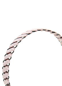 Stol'n Pink Ribbon spiral on Black Metal hairband for Girls