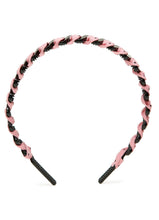 Load image into Gallery viewer, Stol&#39;n Pink Small Dot Ribbon spiral on Plastic hairband for Girls
