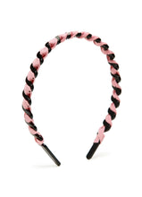 Load image into Gallery viewer, Stol&#39;n Pink Small Dot Ribbon spiral on Plastic hairband for Girls
