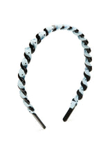Load image into Gallery viewer, Stol&#39;n Blue Small Dot Ribbon spiral on Plastic hairband for Girls
