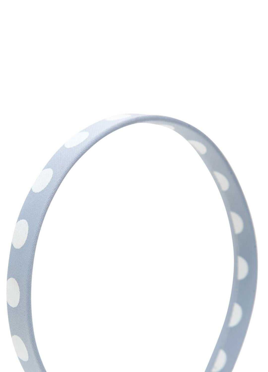Stol'n Sky Blue  Big Polka Dots Fabric Hairband/Headband for Girls