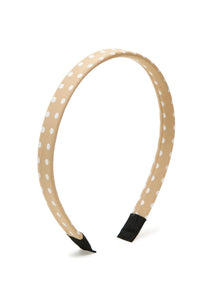 Stol'n Peach Small Polka Dots Fabric Hairband/Headband for Girls