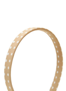 Stol'n Peach Small Polka Dots Fabric Hairband/Headband for Girls
