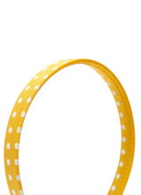 Load image into Gallery viewer, Stol&#39;n Yellow Small Polka Dots Fabric Hairband/Headband for Girls
