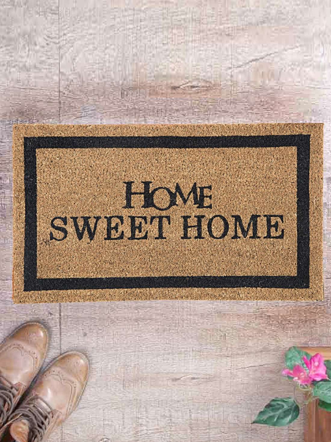 SWHF Premium Coir and Rubber Quirky Design Door and Floor Mat : Home Sweet Home - SWHF