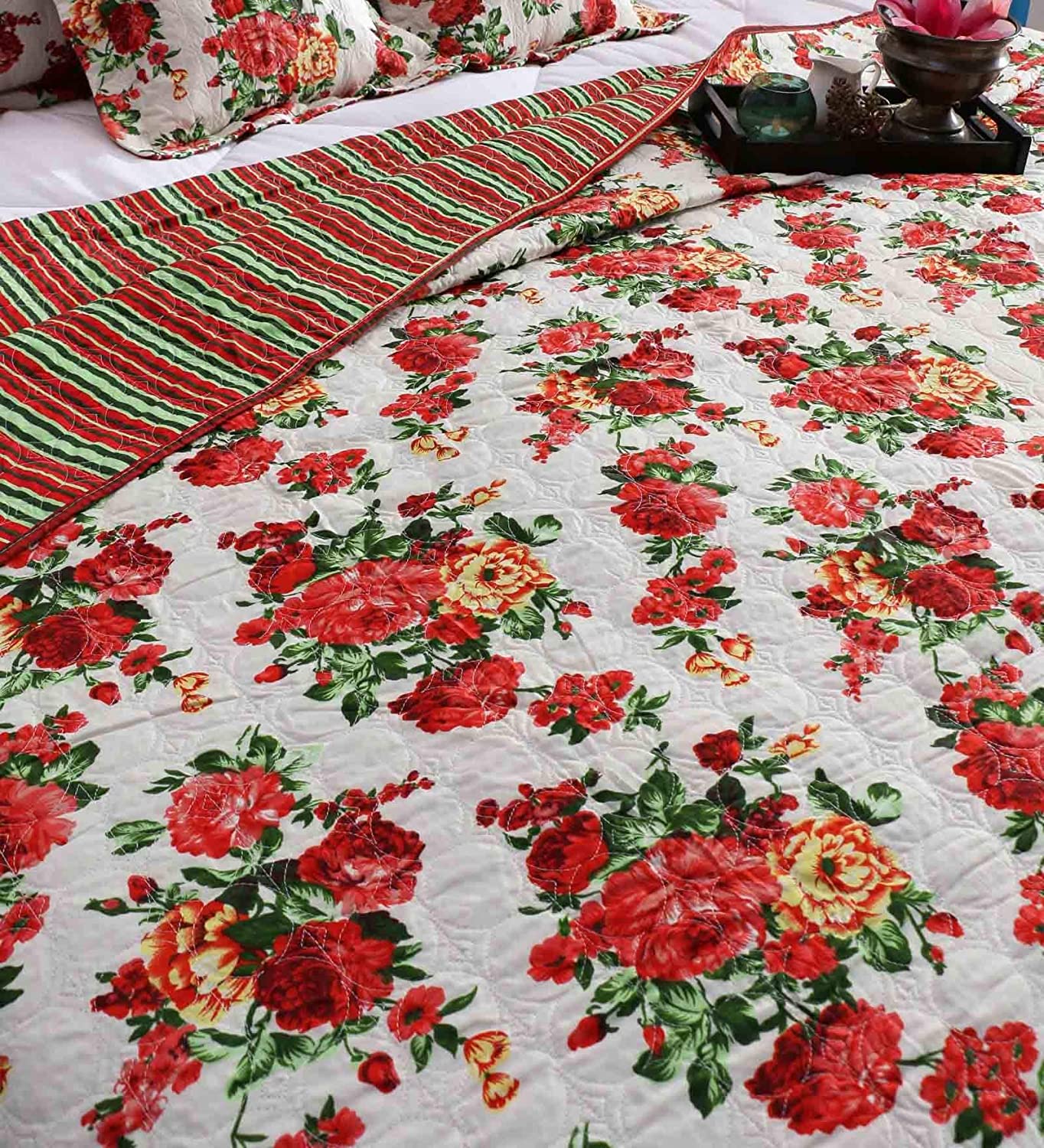 Turu Cotton 5 Piece Bedding and Quilt Set - SWHF
