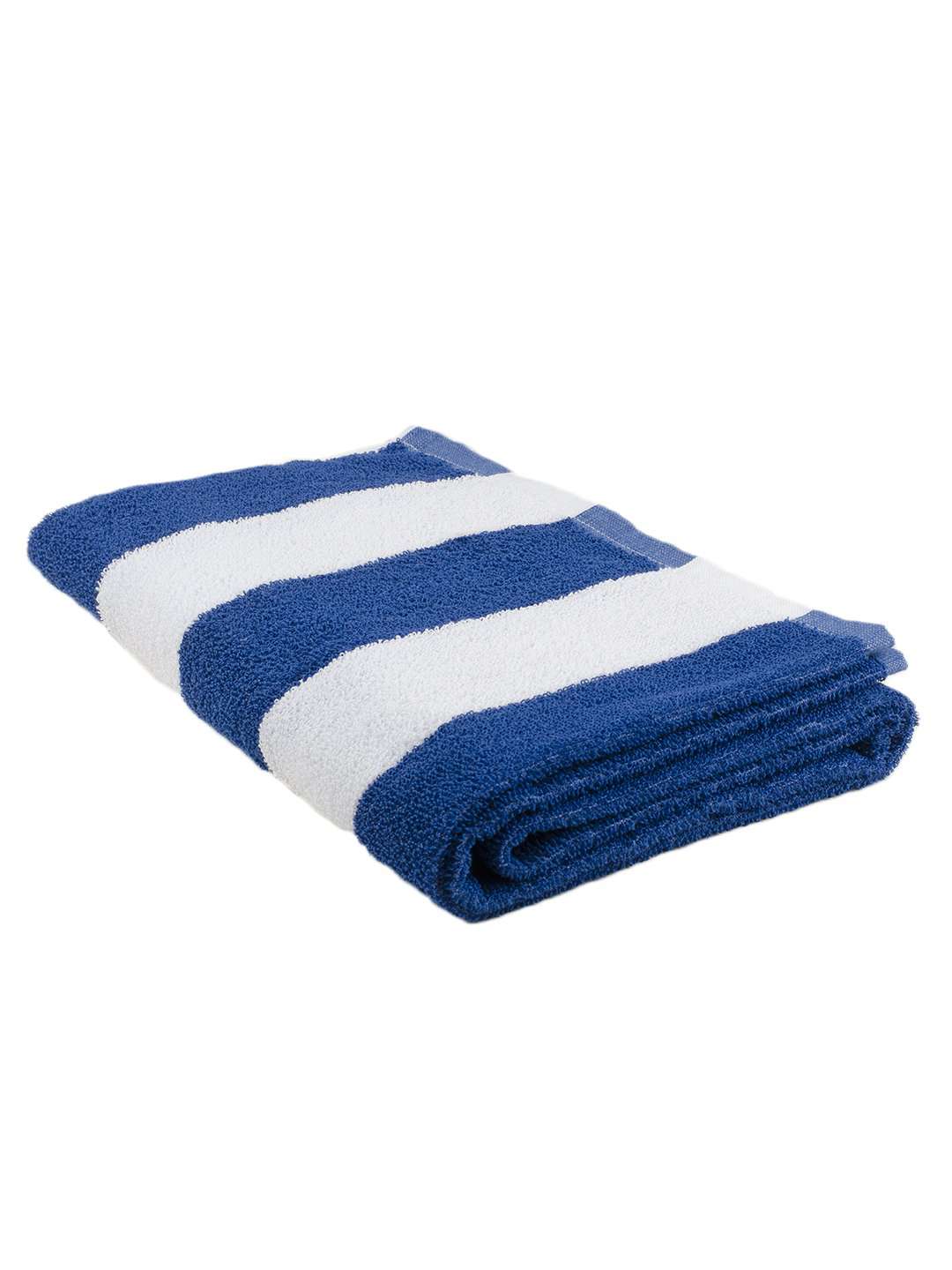 Turkish Bath Premium Cotton Stripe Bath and Pool Towel : Blue - SWHF