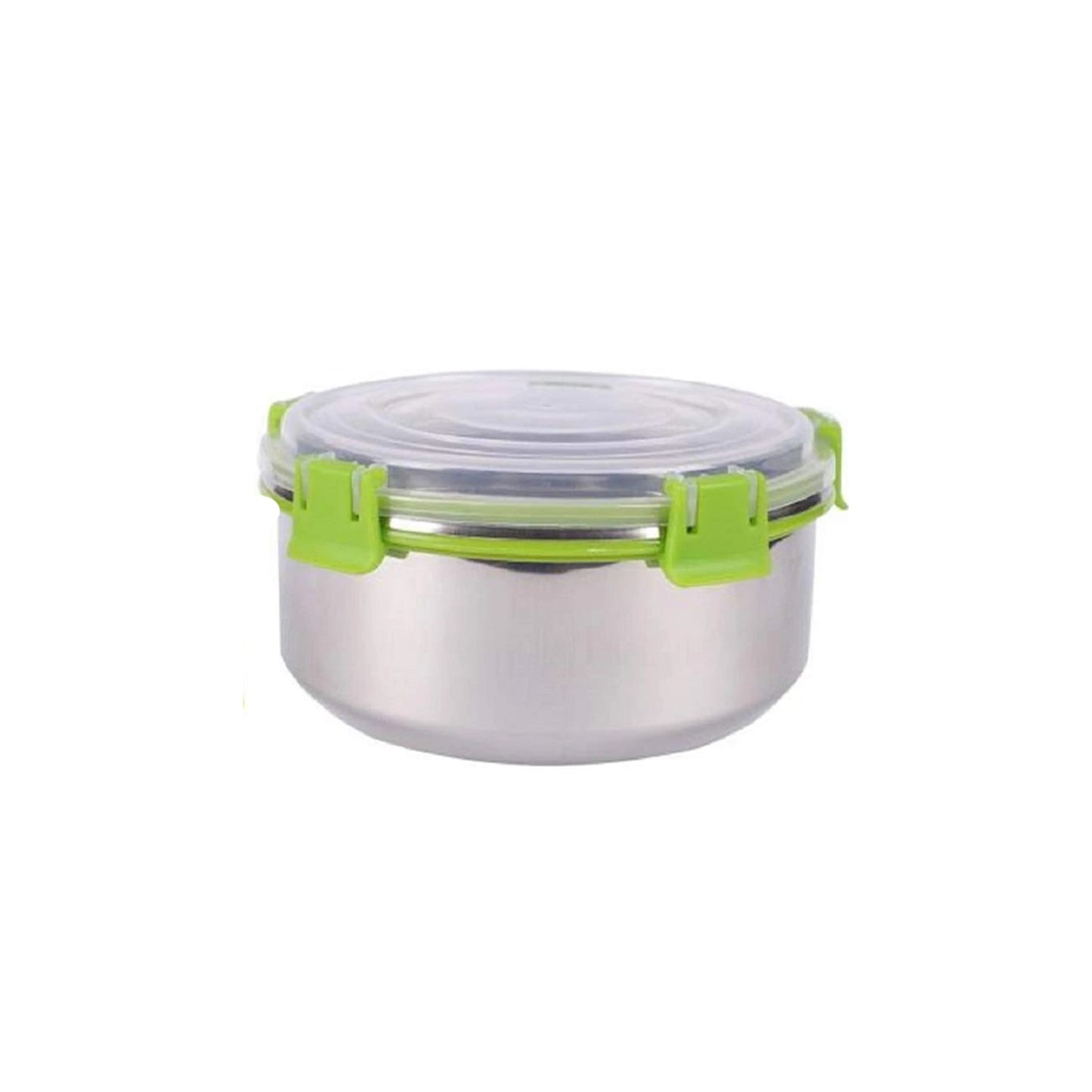 SWHF Stainless Steel Smart Lock Tiffin/Lunch Box (350 ml, 10 cm, Green)