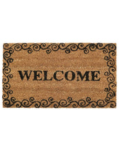 Load image into Gallery viewer, SWHF Coir Door Mat with Anti Skid Rubberized Backing: Brown Welcome - SWHF
