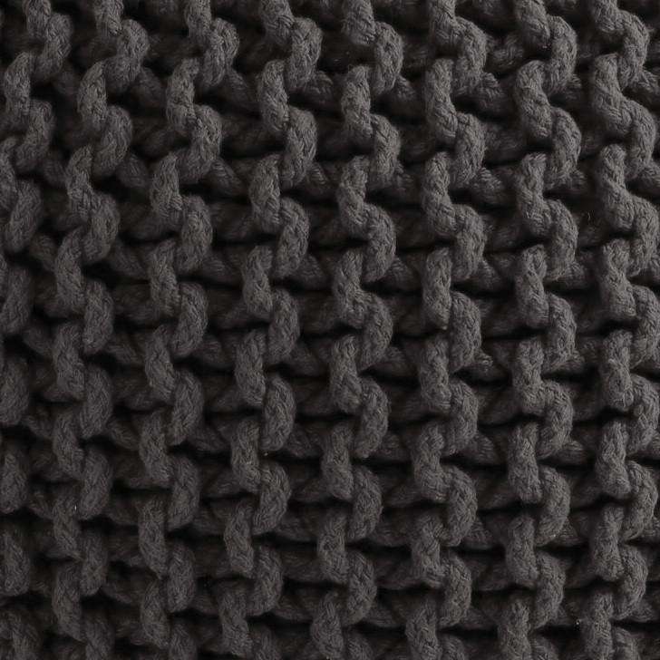 SWHF Knitted Pouf Grey - SWHF
