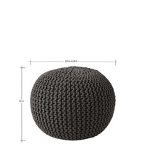 Load image into Gallery viewer, SWHF Knitted Pouf Grey - SWHF
