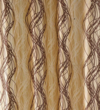 Load image into Gallery viewer, SWHF Printed Curtains: Spiral Brown and Gold
