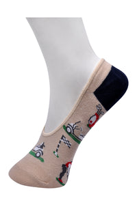 SWHF Organic Cotton No- Show Designer Socks - Golf - SWHF