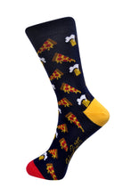 Load image into Gallery viewer, SWHF Organic Cotton Crew Length Designer Socks - Pizza - SWHF
