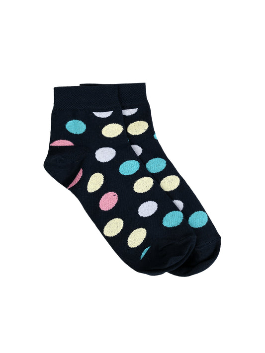 SWHF Organic Cotton Unisex Designer Socks Set (Ankle Length, Polka Dot-4)