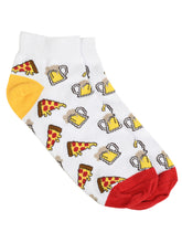 Load image into Gallery viewer, SWHF Organic Cotton Unisex Designer Socks Set (Ankle Length, Pizza-1)
