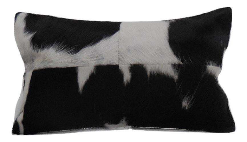SWHF Leather Cushion Cover: Black and White - SWHF