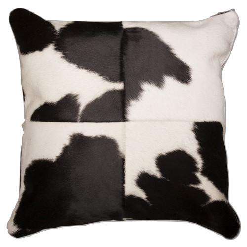 SWHF Leather Cushion Cover: Black and White - SWHF