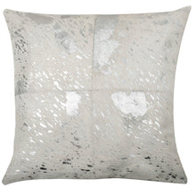Load image into Gallery viewer, SWHF Leather Cushion Cover: White with Gold Foil
