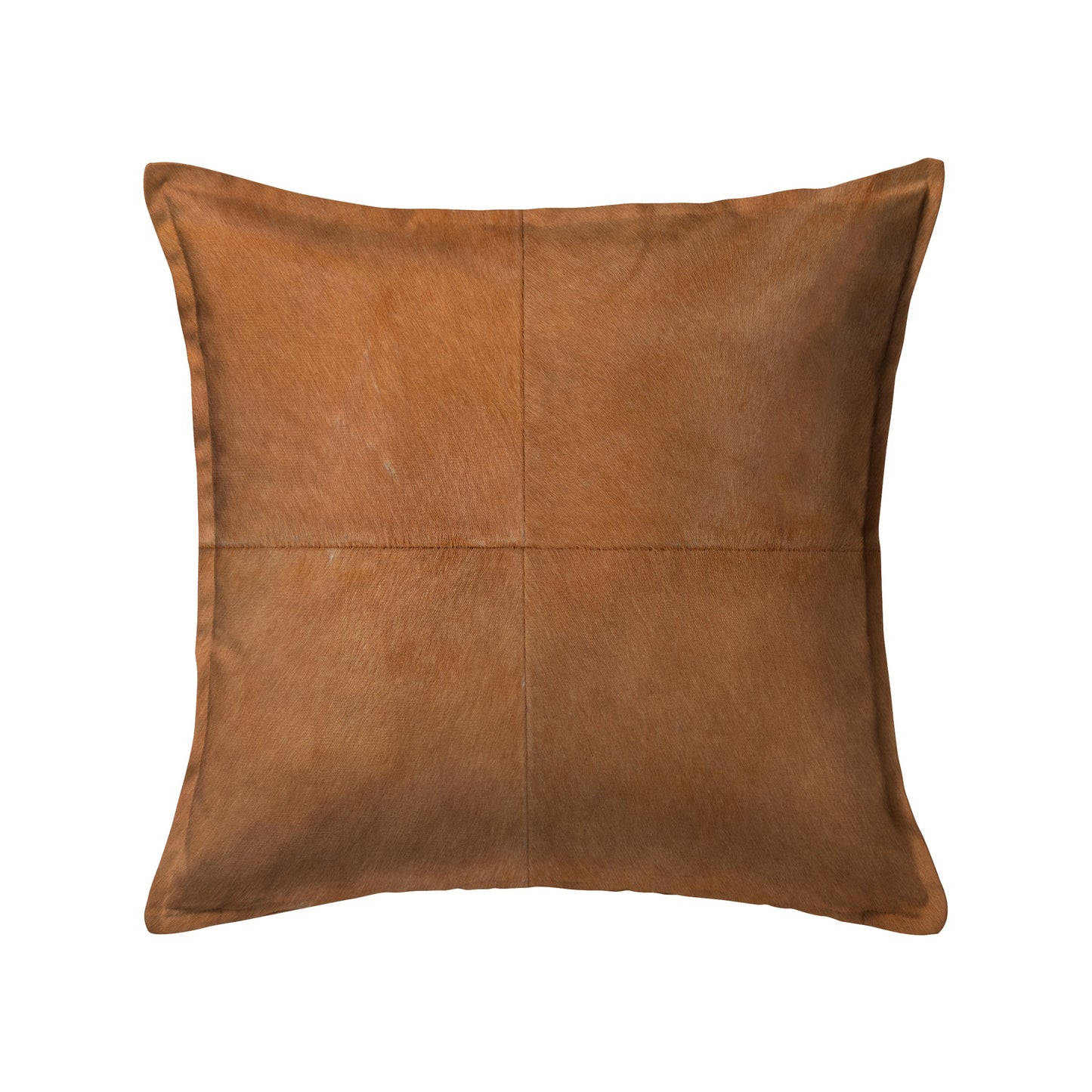 SWHF Solid Leather Cushion Cover 18" x 18" (Brown)