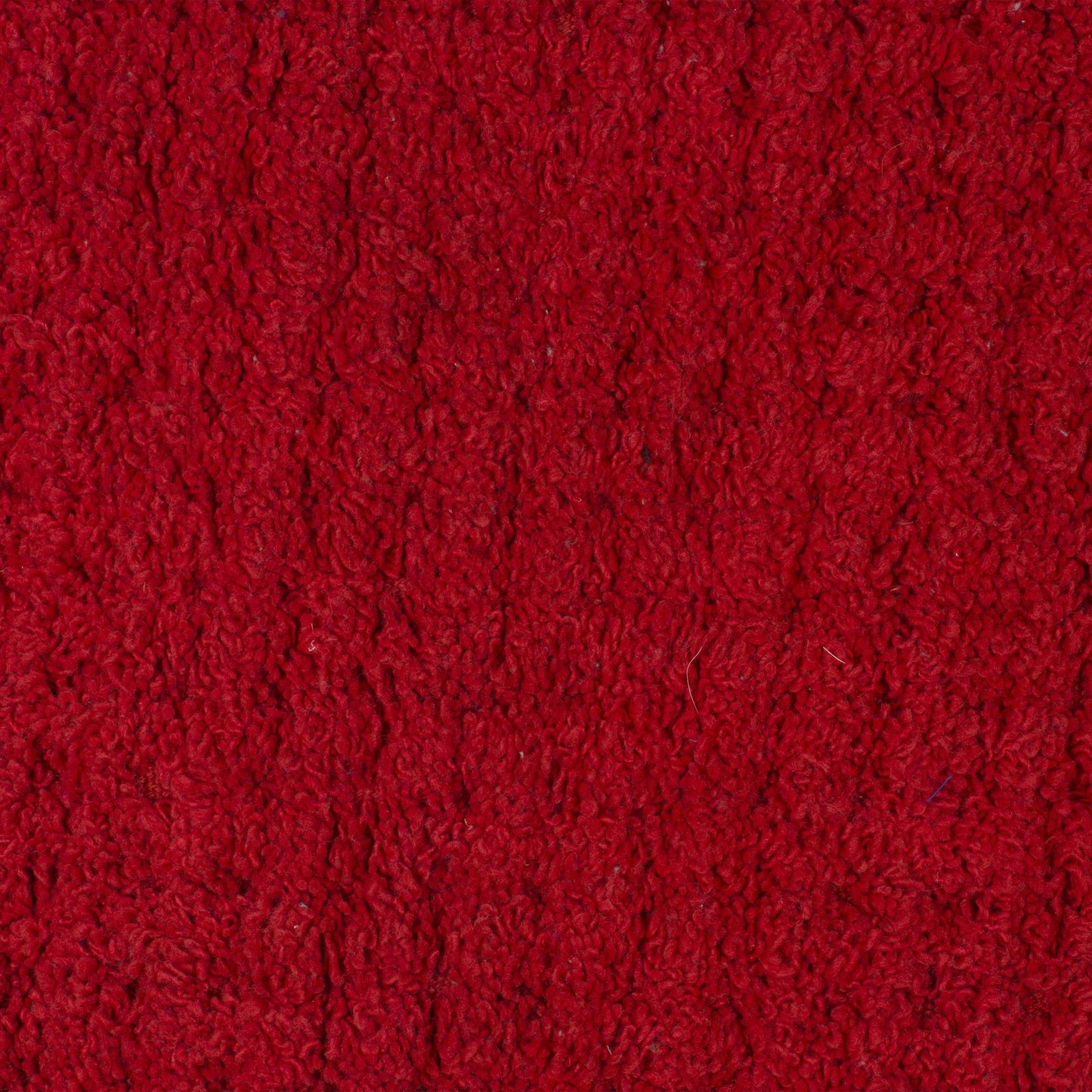 SWHF Premium Cotton Oval Anti Skid Bath Mat: Red - SWHF