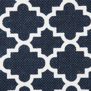 SWHF Double Twisted Cotton Printed & Solid Rug, Set of 2 : 18 X 30 In (Blue)