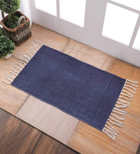Load image into Gallery viewer, SWHF Cotton Solid Rug: 18 X 30 Inch (Blue)
