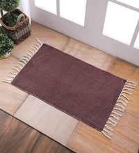 Load image into Gallery viewer, SWHF Cotton Solid Rug: 18 X 30 Inch (Brown)
