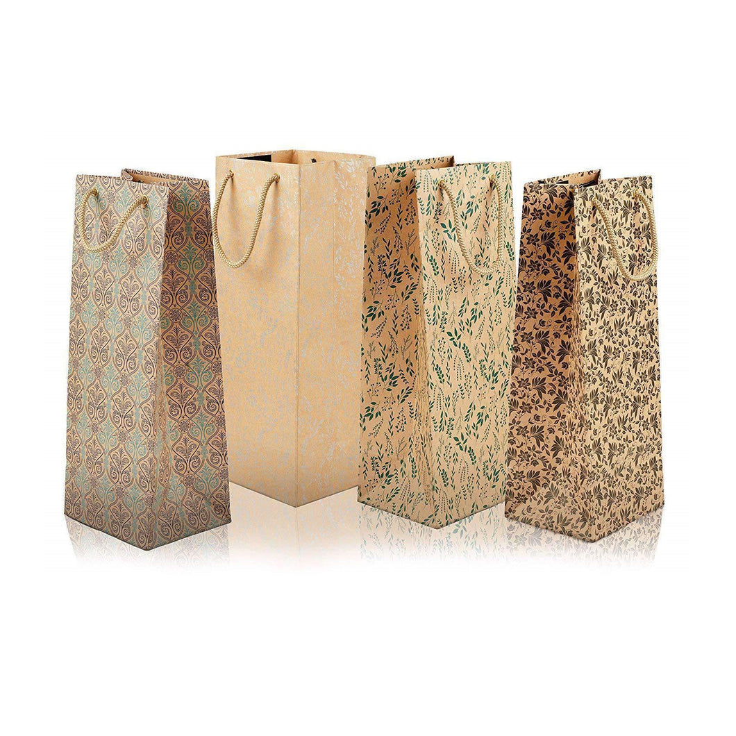 SWHF Set of 4 Wine and Gift Bags : Multi