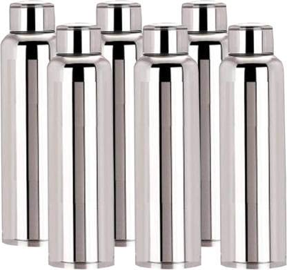 SWHF Stainless Steel Water Bottle Set 1 Litre ( Pack of 6 ) - SWHF
