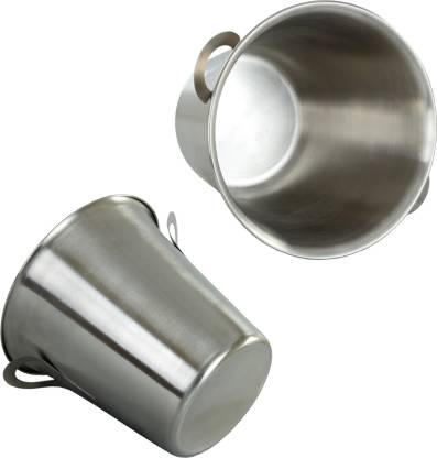 SWHF Stainless Steel Champagne Bucket Steel Ice Bucket : Silver