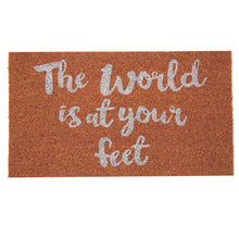 Load image into Gallery viewer, SWHF Premium Coir and Rubber Quirky Design Door and Floor Mat : The World is at your feet - SWHF
