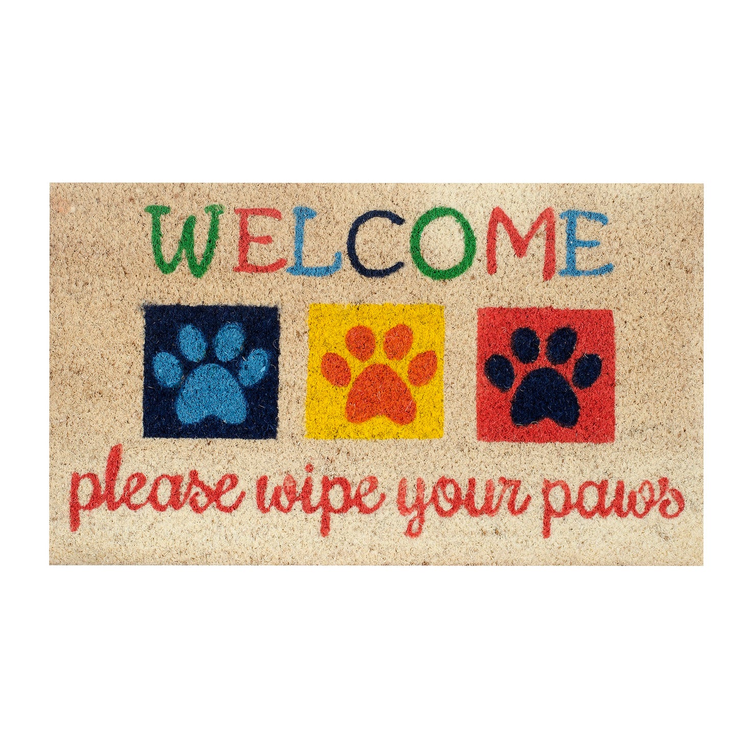 SWHF Premium Coir Mat: Please Wipe Your Paws - SWHF