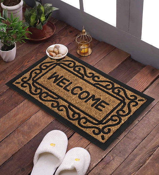 SWHF Premium Coir and Rubber Door Mat: Welcome - SWHF
