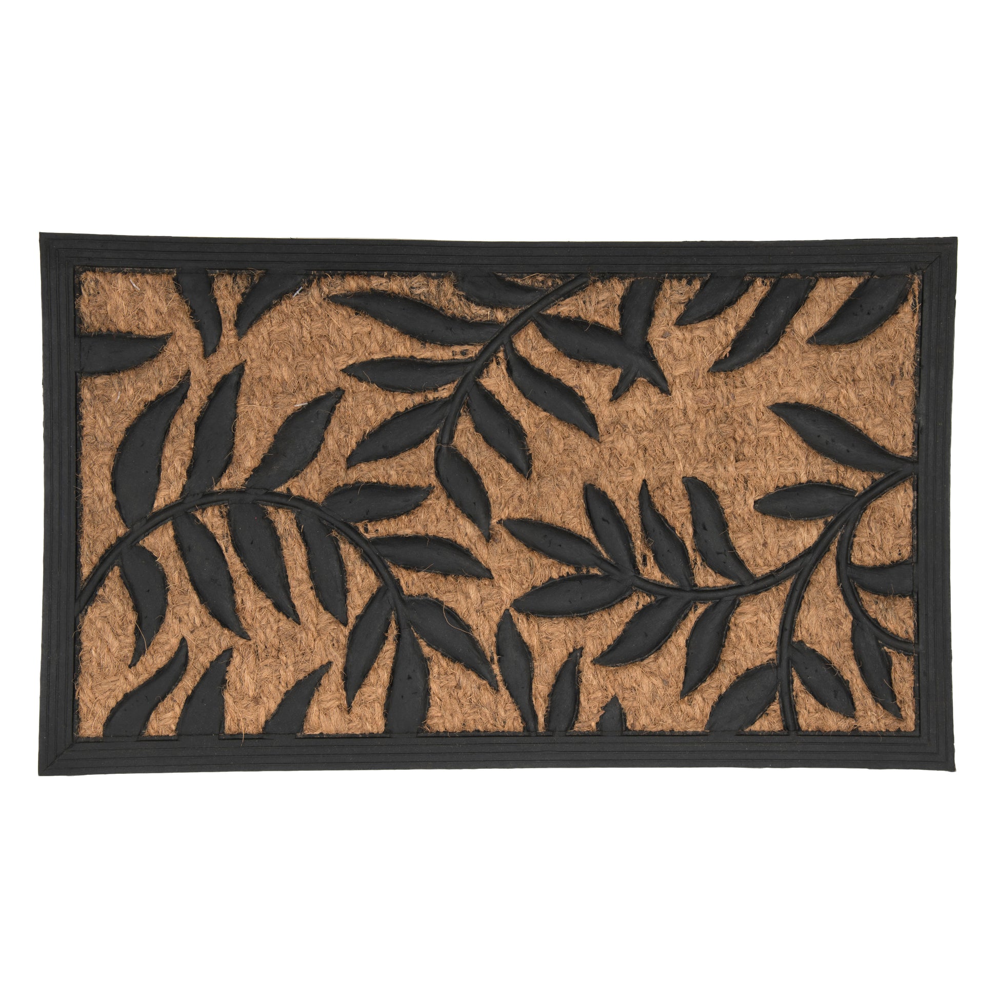 SWHF Premium Coir and Rubber Door Mat: Leaves - SWHF