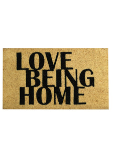 <h4>SWHF Coir Door Mat with Anti Skid Rubberized Backing: (Love Being Home)</h4>