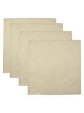 Load image into Gallery viewer, SWHF Chic Home Pure Beige Linen Reversible Table Linen Set: 4 Tablemats/Placemats, 1 Table Runner with 8 Large Dinner Napkins and 8 Small Cocktail Napkin
