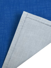 Load image into Gallery viewer, SWHF Chic Home Blue:Grey Pure Linen Reversible Table Linen Set: 4 Tablemats/Placemats with 8 Large Dinner Napkins and 8 Small Cocktail Napkins
