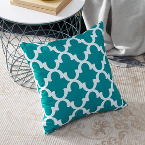 SWHF Soft Decorative Printed Velvet Cushion Cover Set of 6 (16 inch x 16 inch or 40 cm x 40 cm): Lime Green