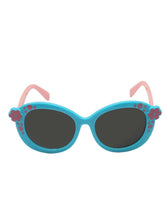 Load image into Gallery viewer, Stol&#39;n Kids Blue and Pink Flower Oval Sunglasses - SWHF
