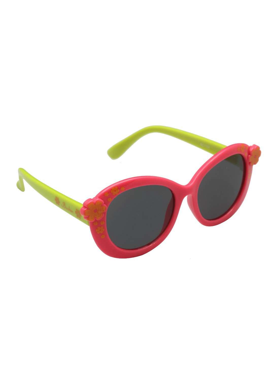 Stol'n Kids Pink and Green Flower Oval Sunglasses - SWHF