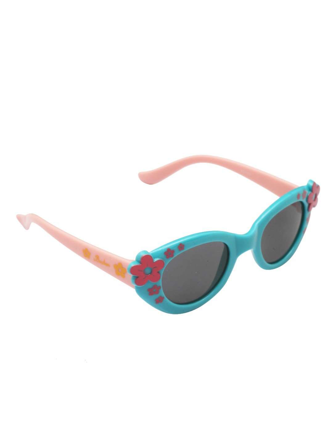 Stol'n Kids Blue and Pink Flower Cat Eye Sunglasses - SWHF
