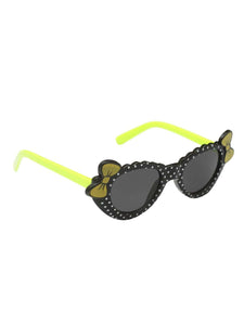 Stol'n Kids Black and Green Bow Cat Eye Sunglasses - SWHF