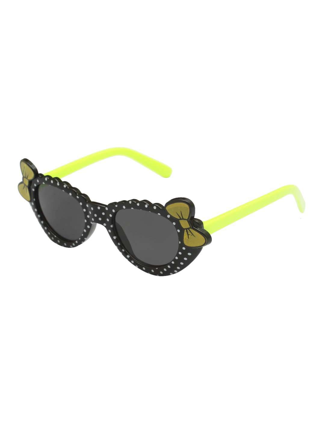 Stol'n Kids Black and Green Bow Cat Eye Sunglasses - SWHF