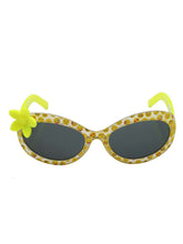 Load image into Gallery viewer, Stol&#39;n Kids Yellow Printed Flower Applique Oval Sunglasses - SWHF
