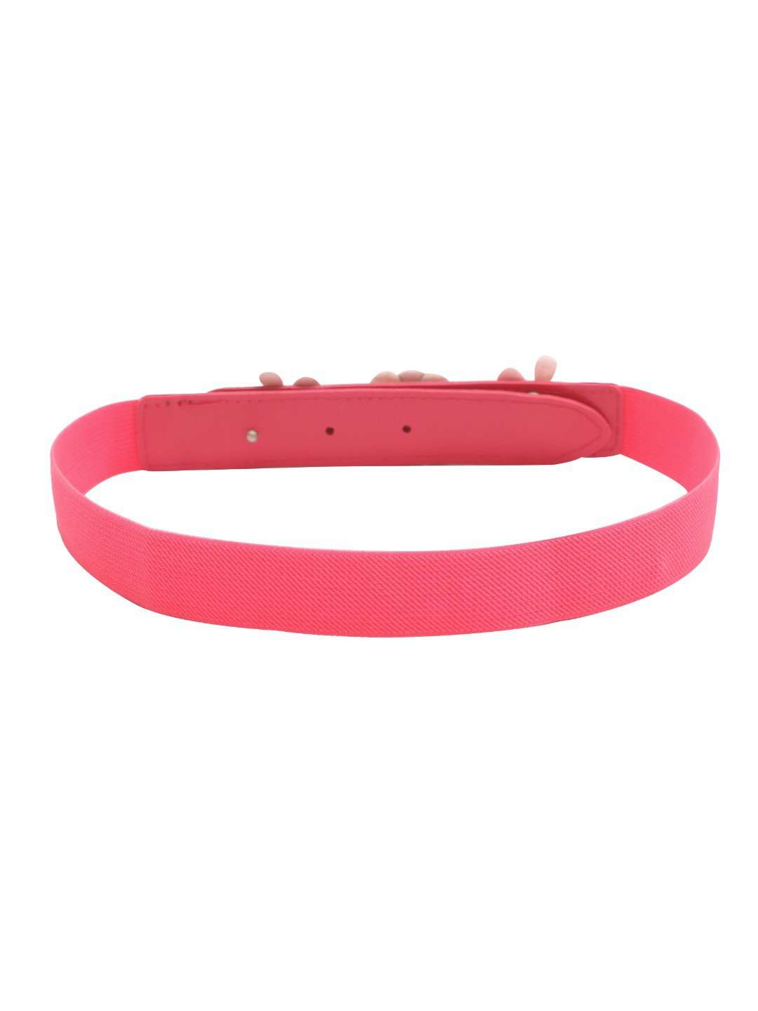 Stol'n Kids Flower Applique Dark Pink Stretch Belt - SWHF