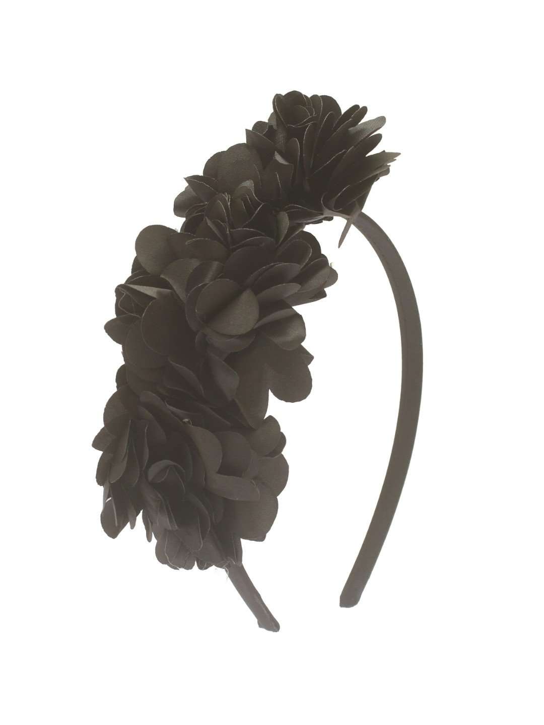 Stol'n Black Three Flower Hairband: Black - SWHF