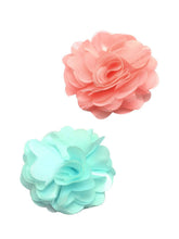 Load image into Gallery viewer, Stol&#39;n Set of Teal Green and Peach Flower Clip :Teal Green and Peach - SWHF
