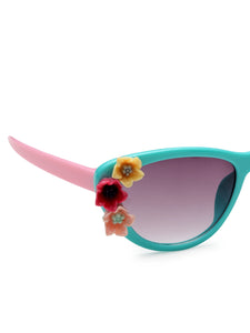 Stol'n Premium Attractive Fashionable UV-Protected Cat Eye Sunglasses - Aqua
