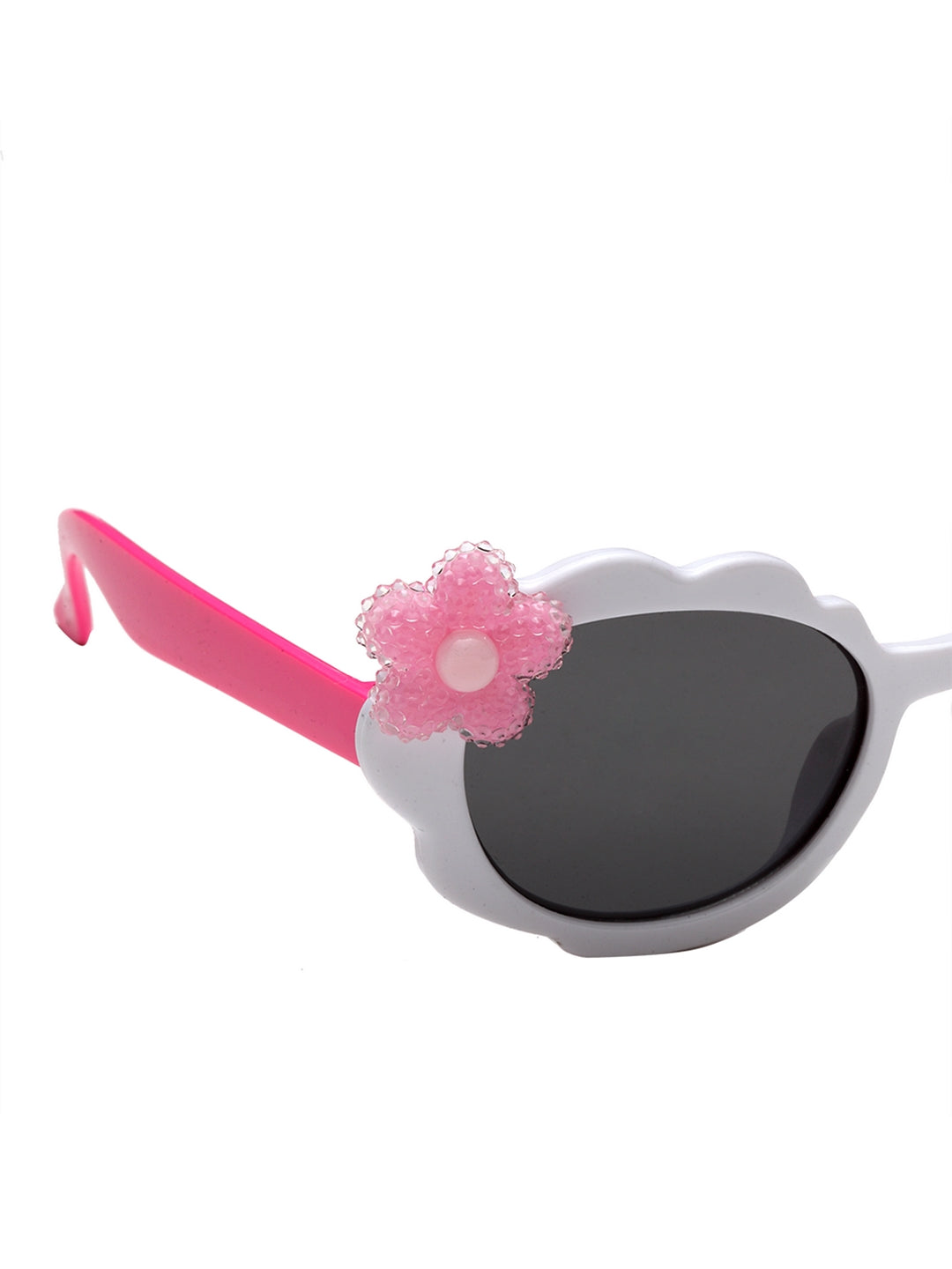 Stol'n Premium Attractive Fashionable UV-Protected Round Sunglasses - White